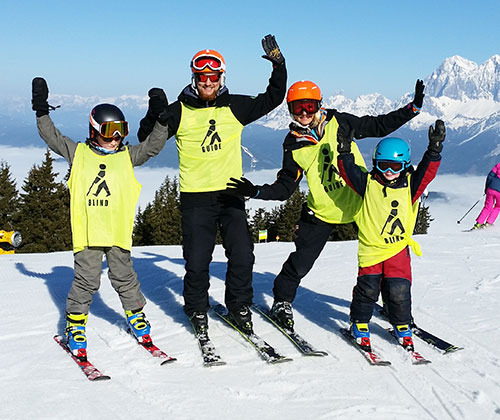 Skifahren mit Sehbehinderung